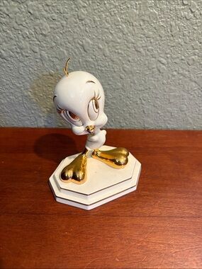 Gold-Accent Lenox White Tweety Bird Figurine